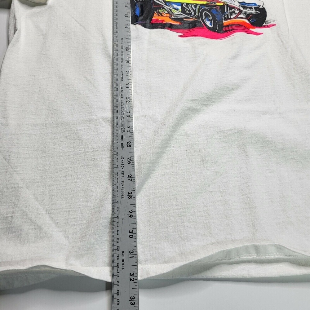 Vintage 90s Sprint Car Mens XXL White Todd Daun Budweiser Superweight Tees U.S.A - Picture 7 of 8